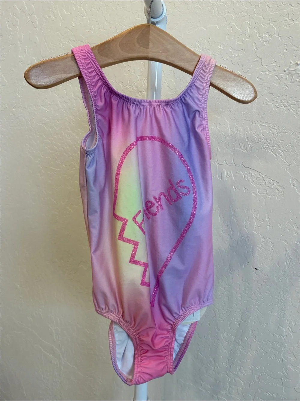 PQ Swim Girls Pink Purple Ombre One-Piece Swimsuit